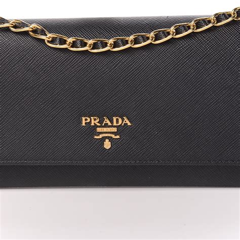 prada saffiano metal oro continental wallet|Black Saffiano Leather Wallet .